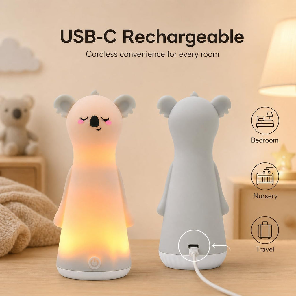 Koala Rechargeable Flashlight with Lamp for Kids