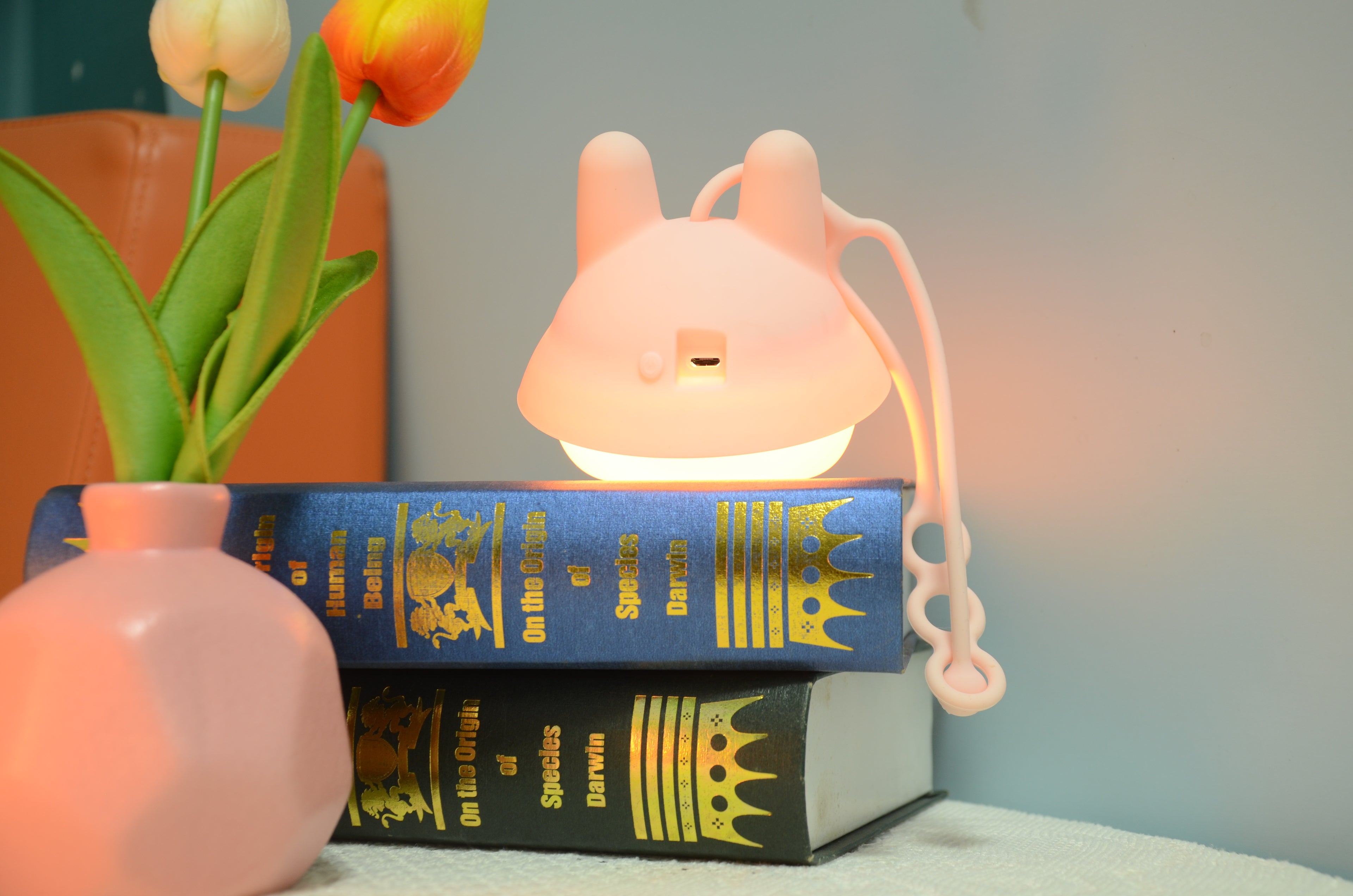 Portable / Soft Hanging Lamp - Bunny with hat