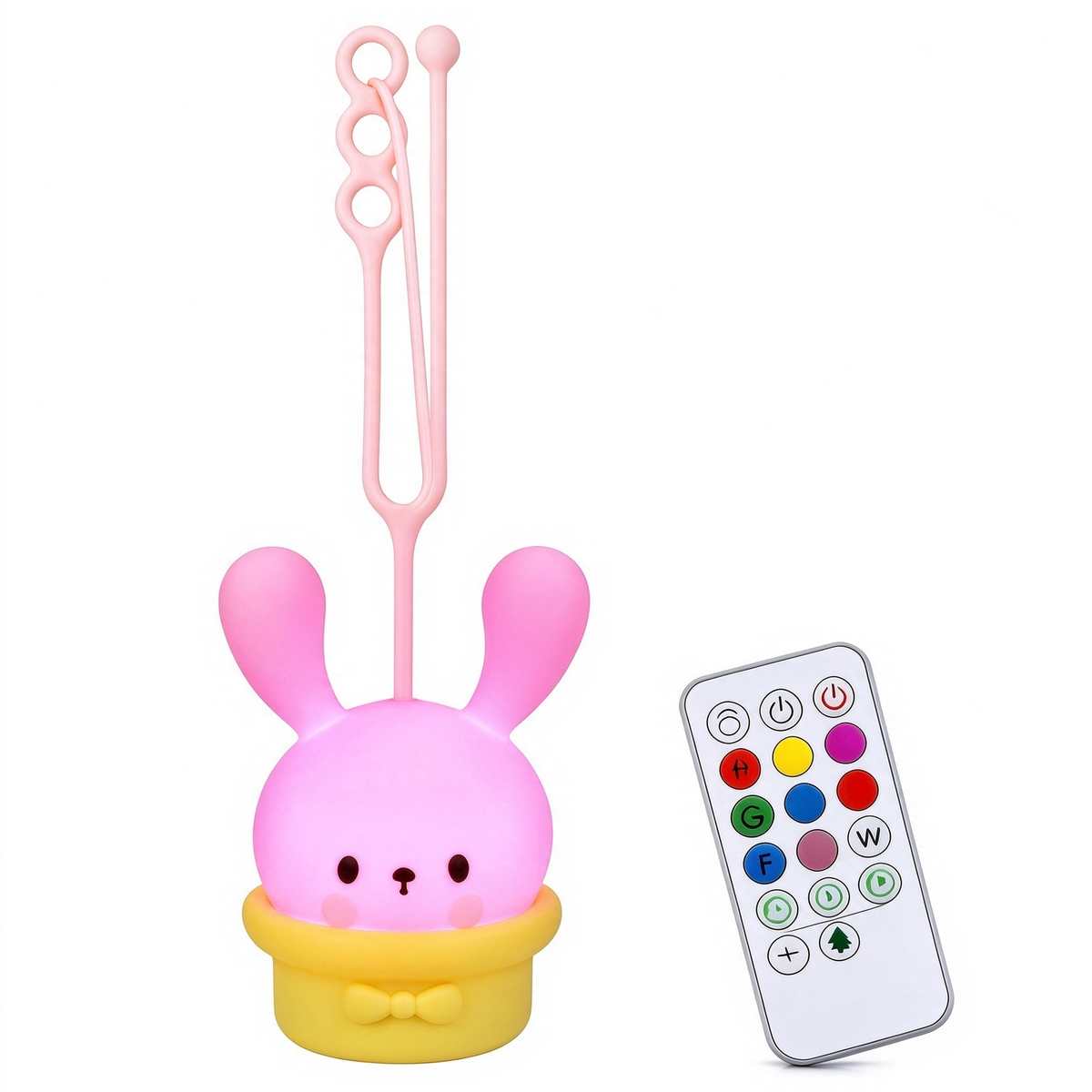 Portable / Soft Hanging Lamp with Remote Control - Bunny